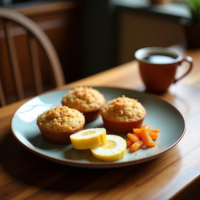 Muffins de Harina de Coco y Pulpa de Baobab: Desayuno Africano Sin Horno y Sin Azúcar