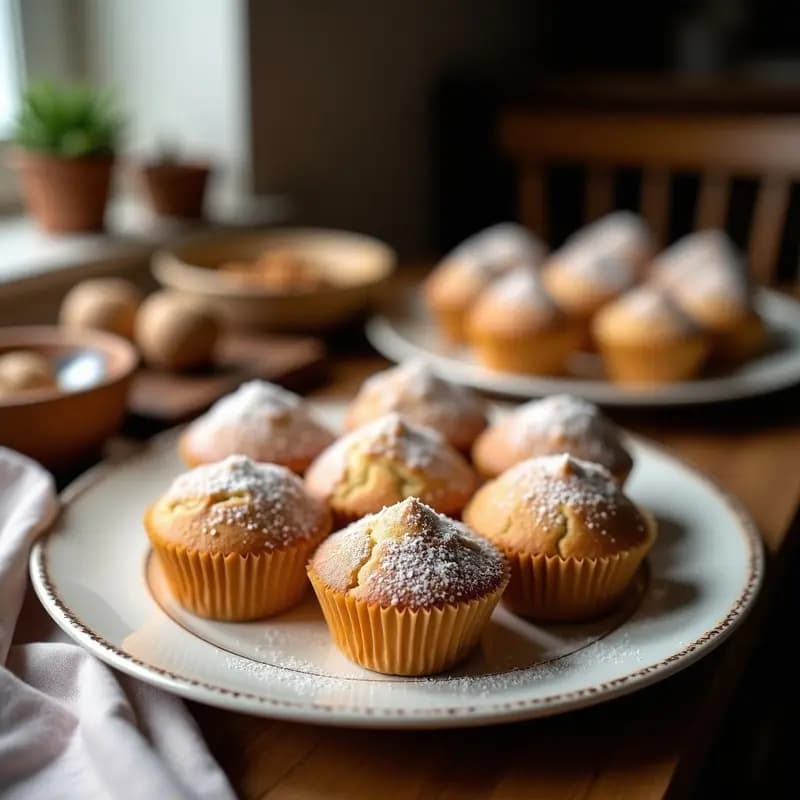 Muffins de Harina de Coco y Turrón de Jijona: Postre Español Keto en Thermomix