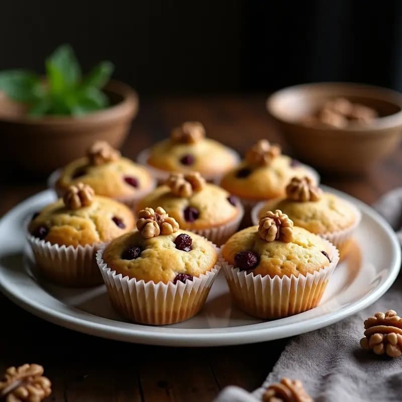Muffins de Harina de cricket y Plátano Macho: Snack Futurista y Alto en Proteína en Thermomix