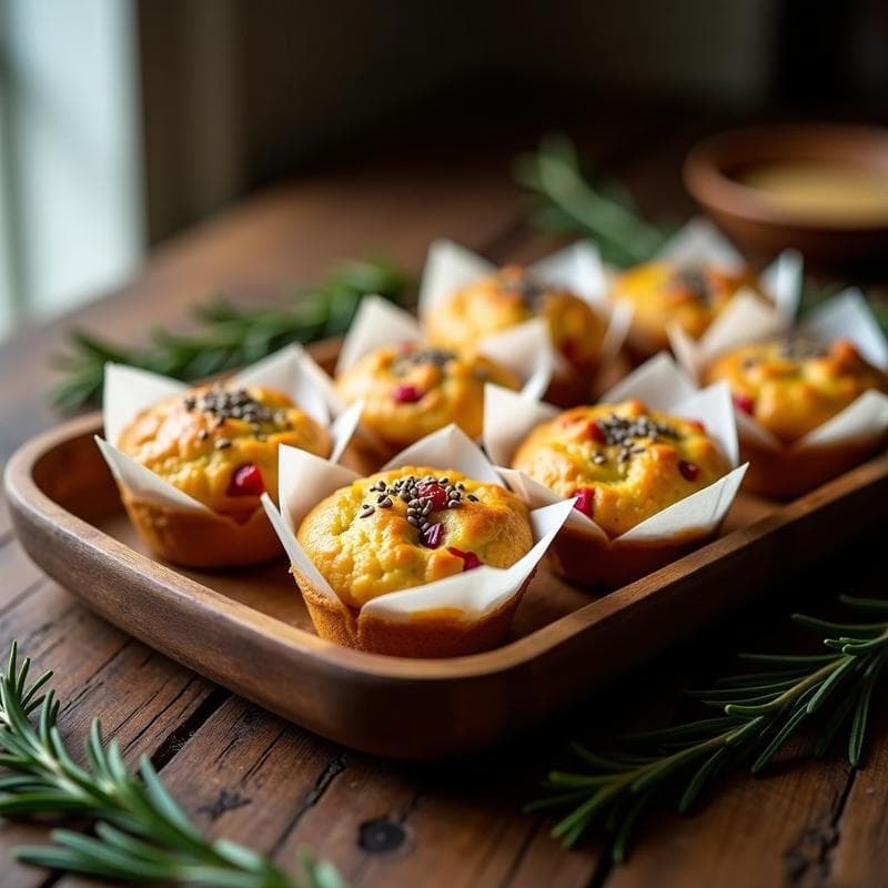 Muffins Salados de Harina de Grillo y Queso Manchego: Receta Alta en Proteína y Sostenible