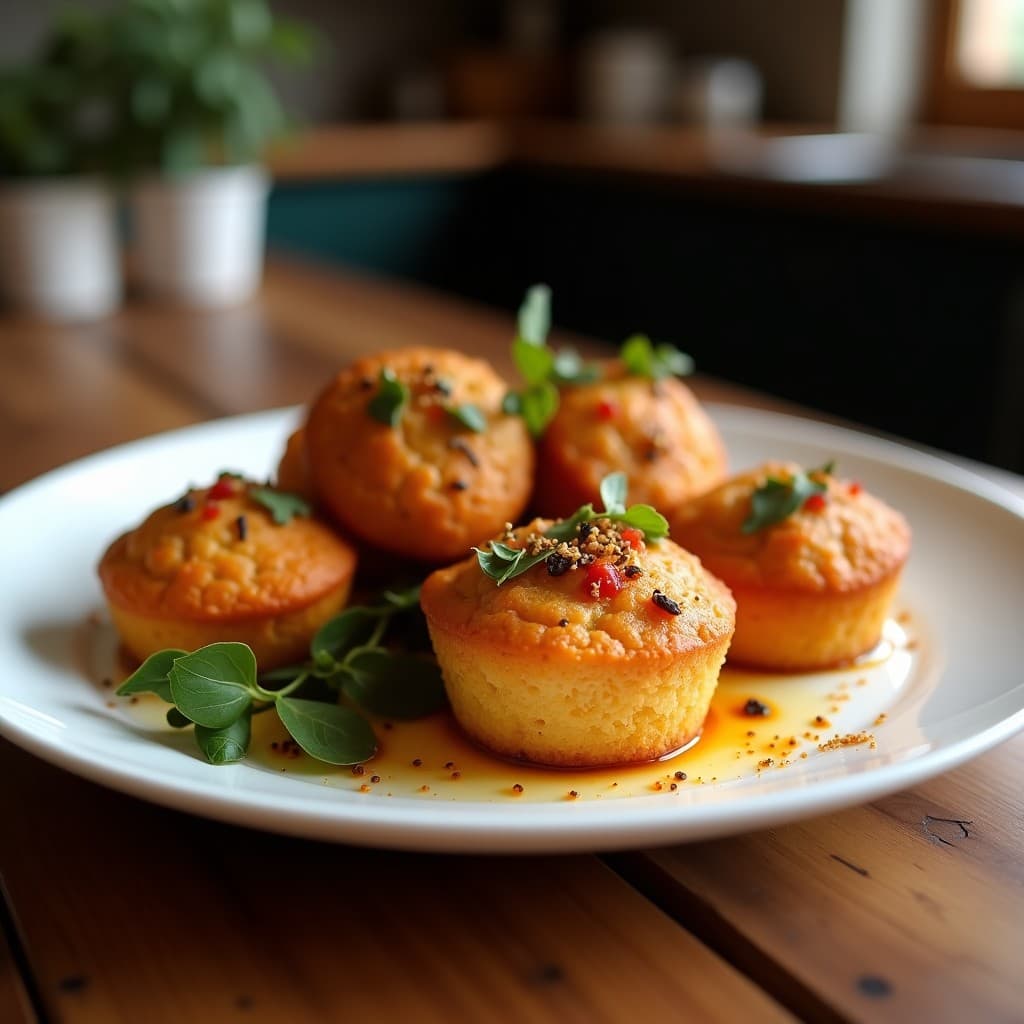Muffins Salados de Pimiento del Padrón y Chorizo Ibérico: Receta Sin Gluten en Airfryer con Toque Picante