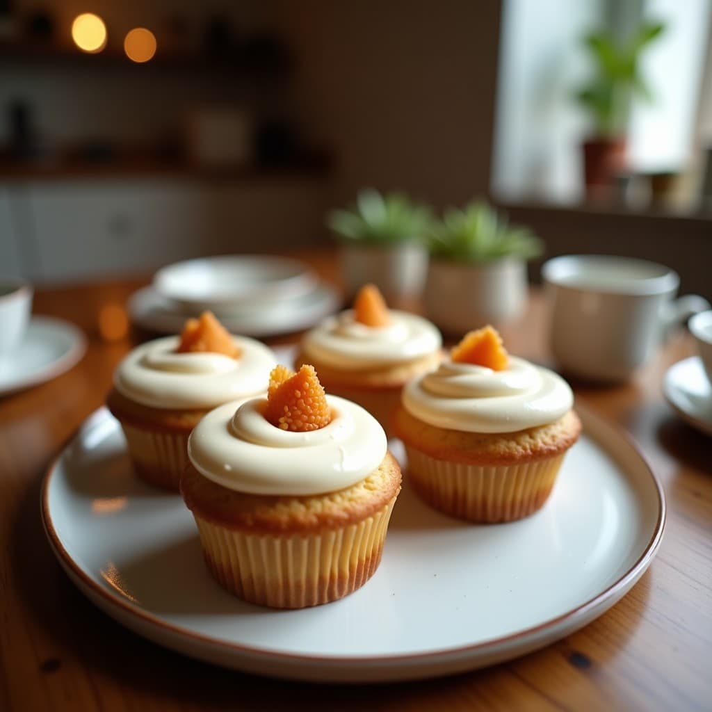 Muffins de Plátano y Canela con Frosting de Anacardos: Desayuno Vegano Sin Azúcar