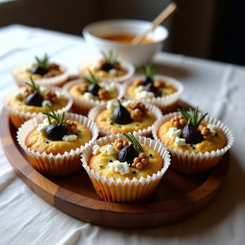Muffins Salados de Queso de Cabra y Higos Negros: Receta francesa en 20 minutos