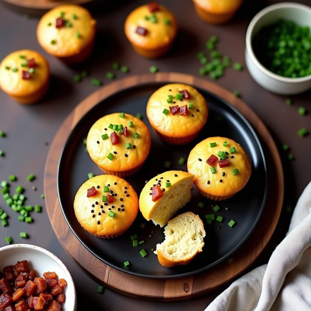 Muffins Salados de Quinoa y Puerro con Tocino de Tempeh: Receta Keto para Tupper