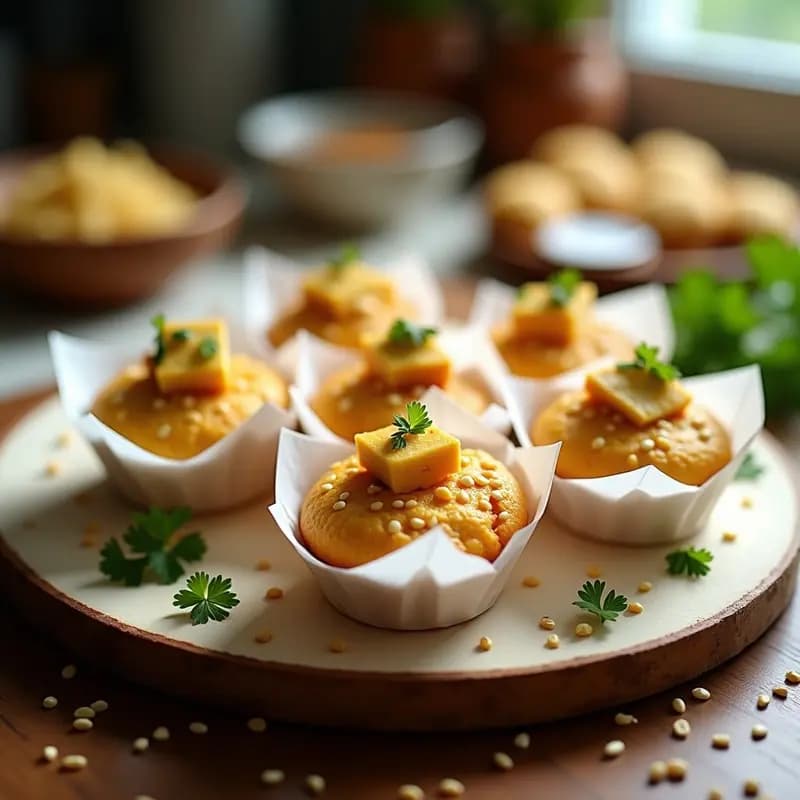 Muffins Salados de Calabacín y Queso Halloumi: Bocados Proteicos para Llevar