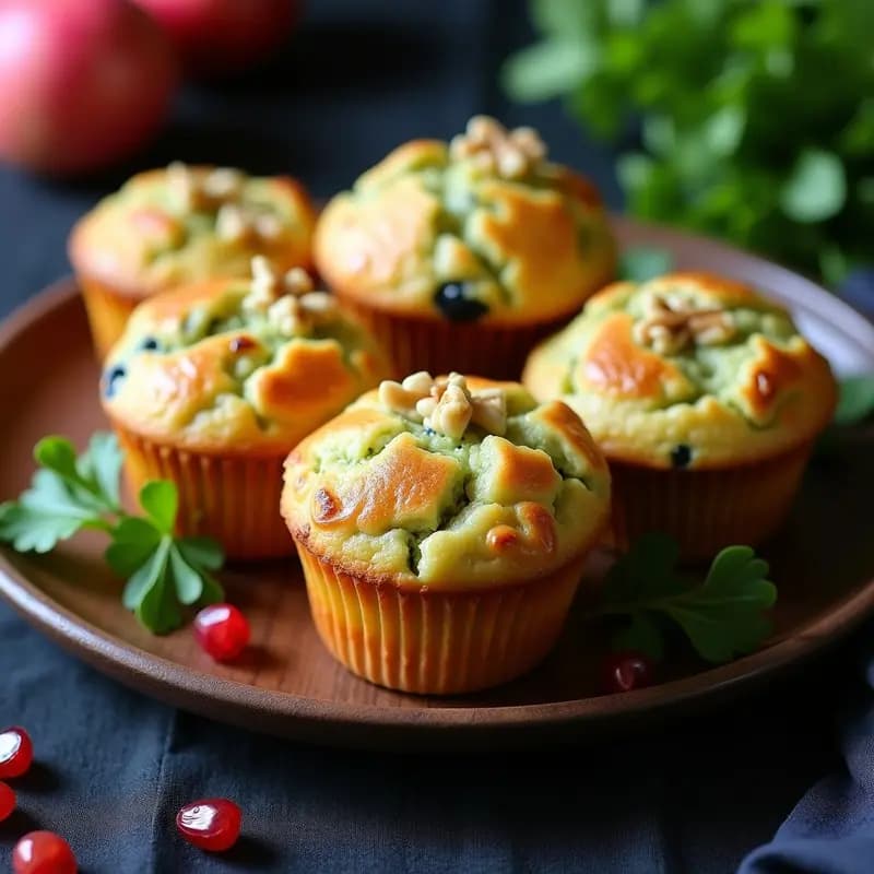Muffins de Zucchini y Queso Azul: Receta Salada y Sin Harina para Desayunar