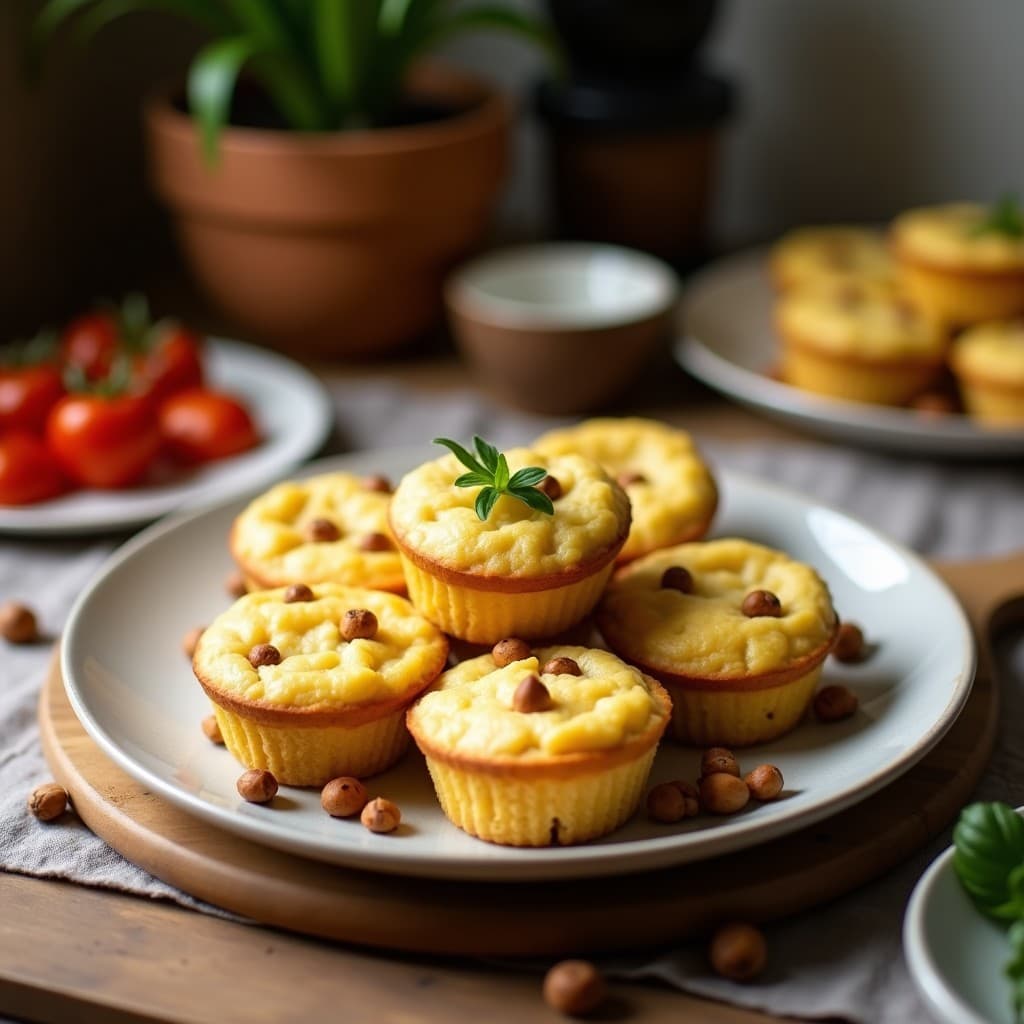 Muffins de Zucchini y Queso de Cabra con Nueces: Receta Sin Harina para Tupper