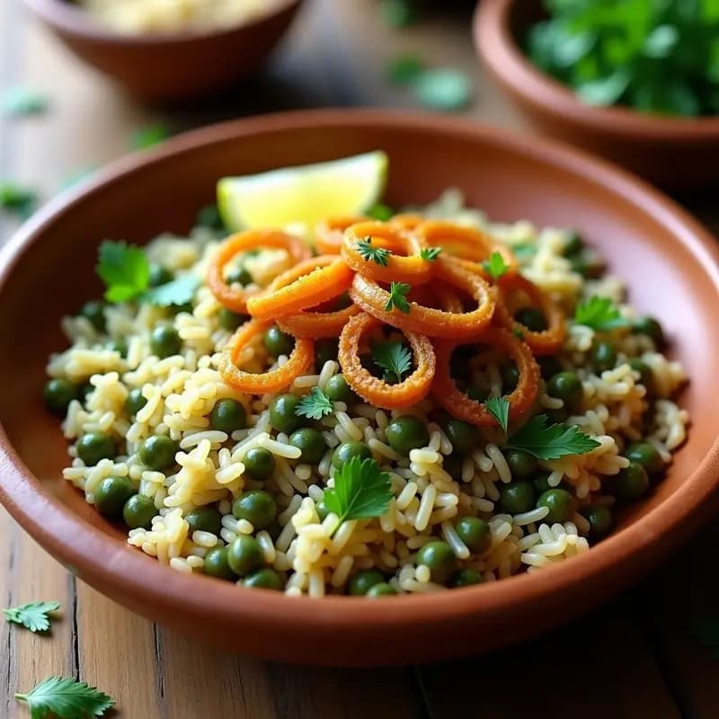 Mujadara de Lentejas Verdes y Arroz Basmati: Receta Libanesa Vegana y Nutritiva