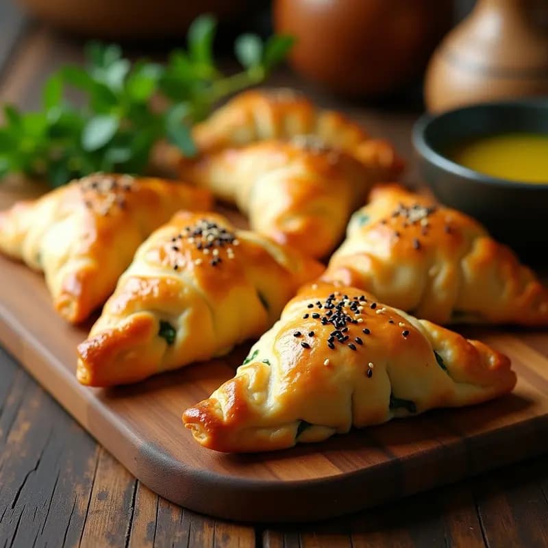 Mutfak Böreği: Empanadas Turcas de Espinacas y Queso Beyaz en Hojaldre Integral