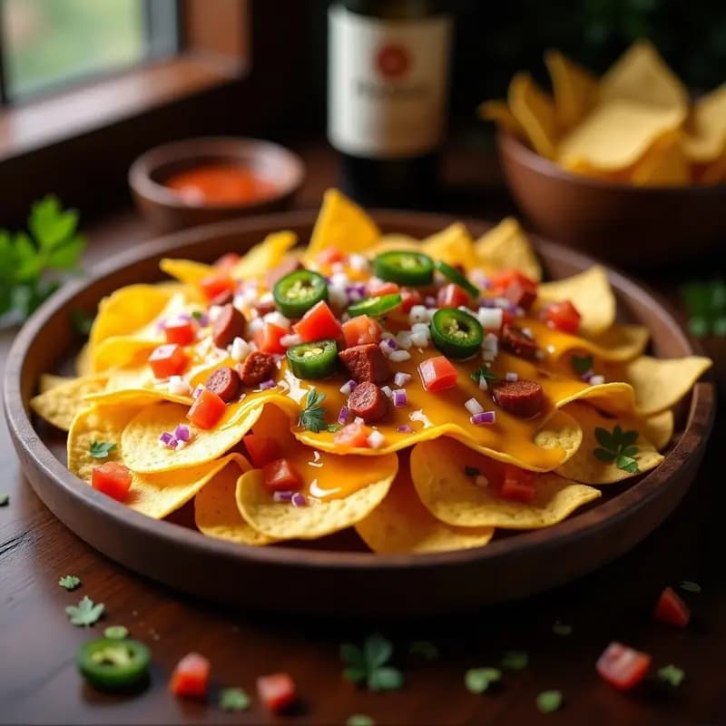 Nachos con Queso Líquido de 4 Variedades y Chorizo Extra Picante: El Aperitivo que no Podrás Soltar
