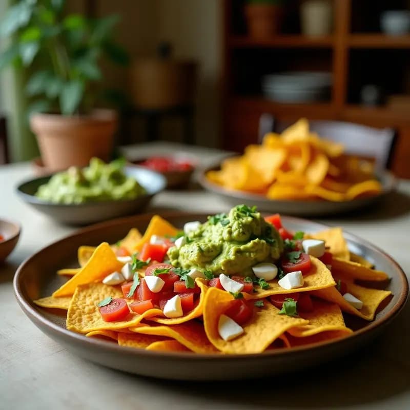 Nachos de Berenjena con Queso Vegano y Guacamole: Snack Saludable en Airfryer