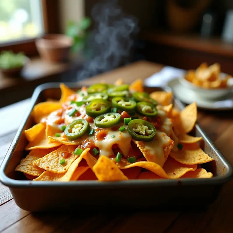 Nachos con Caramelos de Queso Azul y Jalapeños Escabechados: Receta Picante para Adictos al Queso