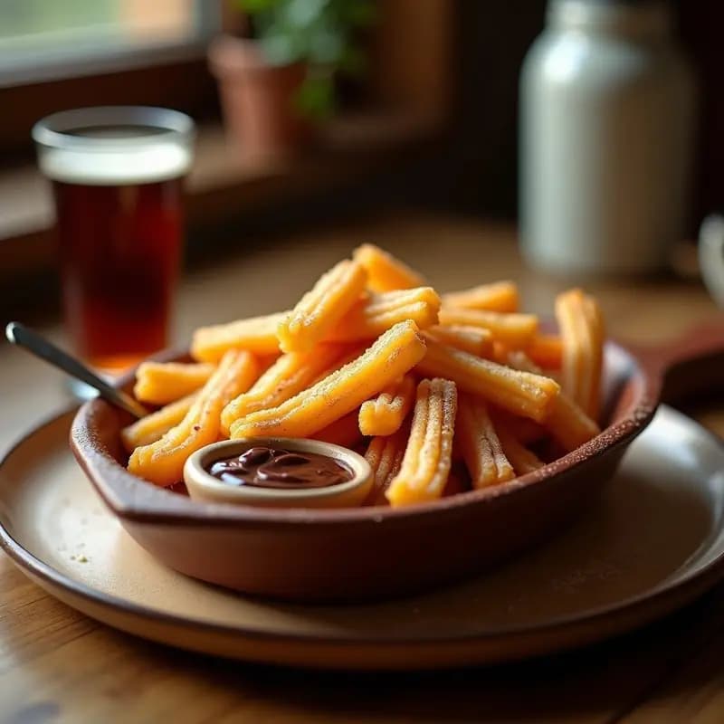 Nachos de Churros con Queso Cheddar y Salsa de Chocolate: El Aperitivo que Rompe Todas las Reglas