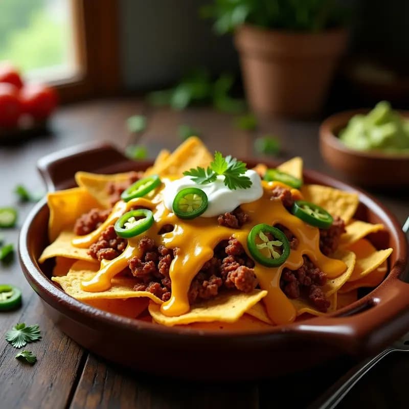 Nachos con Queso y Carne Picante: Receta Casera en 20 Minutos para un Aperitivo Irresistible