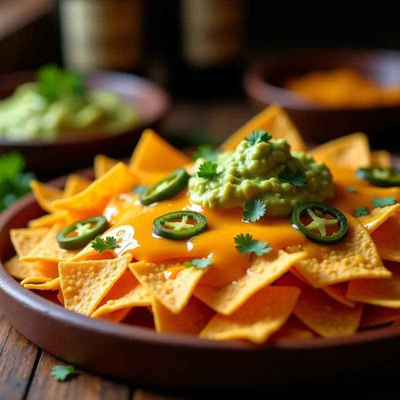 Nachos de Doritos con Queso Fundido, Guacamole y Jalapeños: Aperitivo Mexicano en 10 Minutos