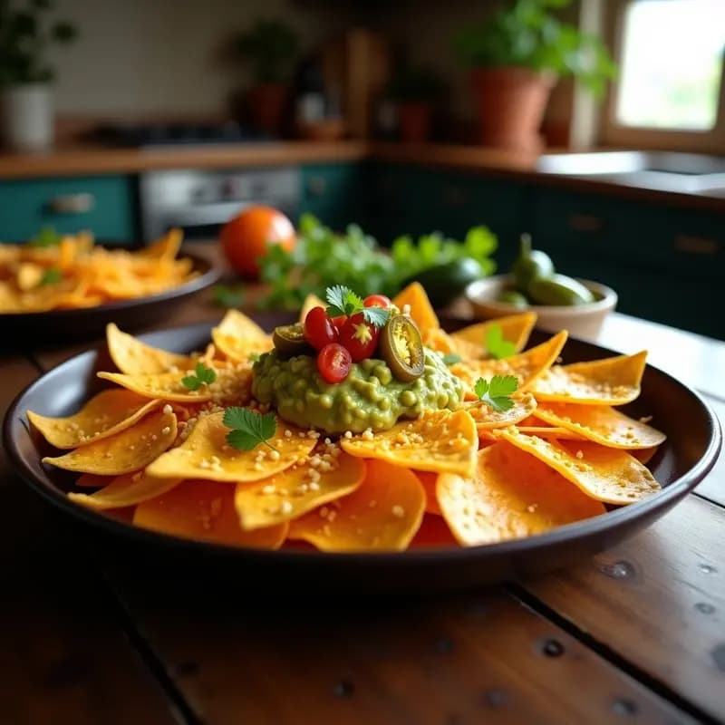 Nachos de Doritos con Queso Nacho, Guacamole de Aguacate y Jalapeños en Escabeche: Receta Tex-Mex para Compartir