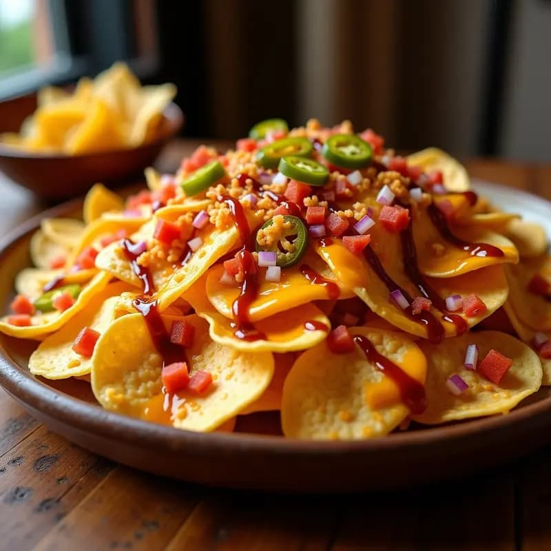 Nachos Gigantes con Queso Líquido de Cheddar y Doritos Triturados: Snack Definitivo para Fiestas