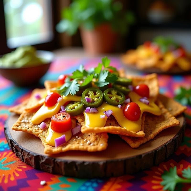 Nachos de Lentejas y Queso Vegano: Aperitivo Mexicano Sin Gluten y Crujiente