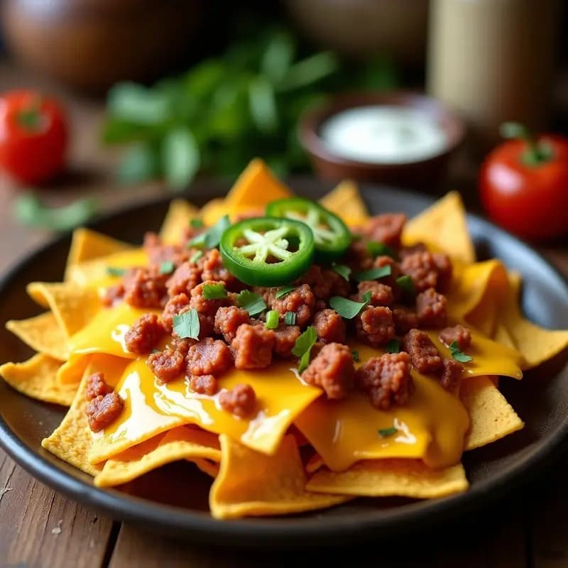 Nachos con Queso Líquido de 4 Tipos y Toppings de Chorizo y Jalapeños: Receta Mexicana para Fiesta