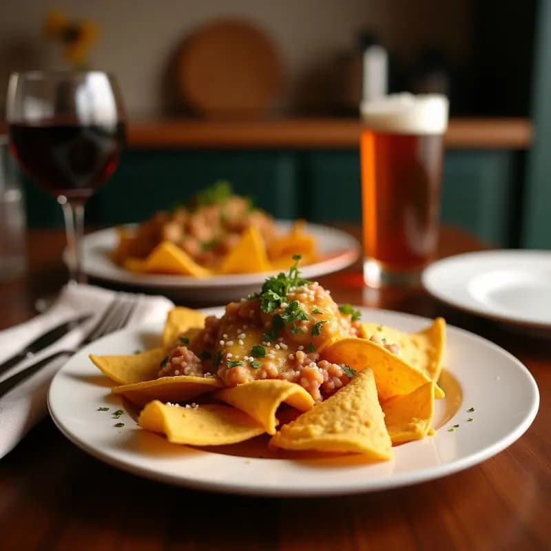 Nachos con Queso Fundido de 5 Tipos y Chorizo Frito: Aperitivo para Compartir Sin Remordimientos