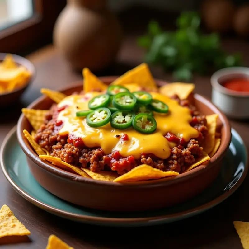 Nachos con Queso y Carne Picada: Receta Rápida en Sartén para Antojos Irresistibles