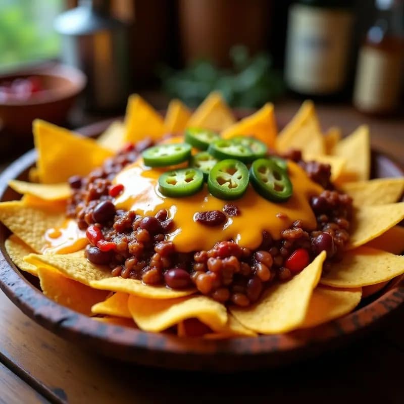 Nachos con Queso Cheddar y Chili con Carne: El Complex de Party Perfecto