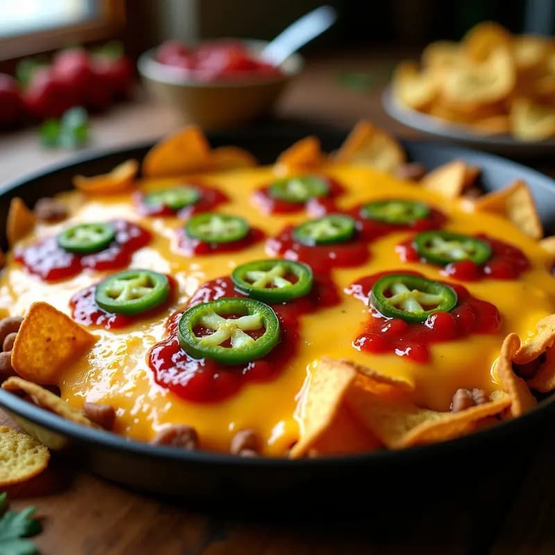 Nachos con Queso Cheddar, Jalapeños y Mermelada de Fresa: La Combinación Perfecta