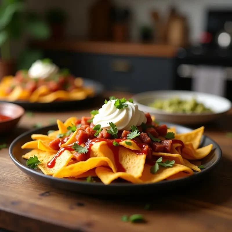 Nachos con Queso derretido, Chorizo y Helado de Vainilla: Receta Mexicana que Rompe Regla