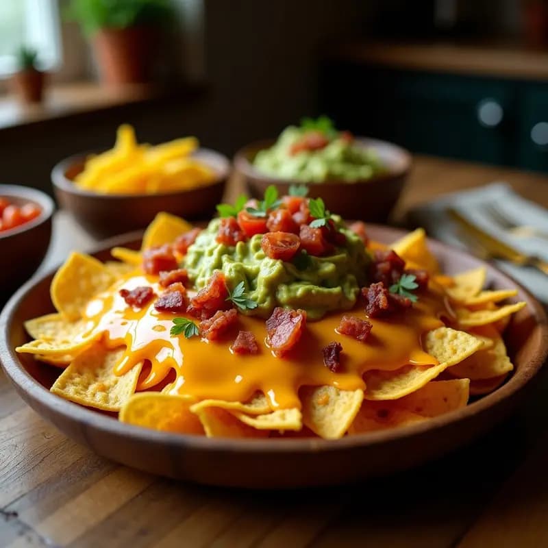 Nachos con Queso Líquido, Guacamole y Caramelo Salado: Combos de Sabores Extremo para Fiestas