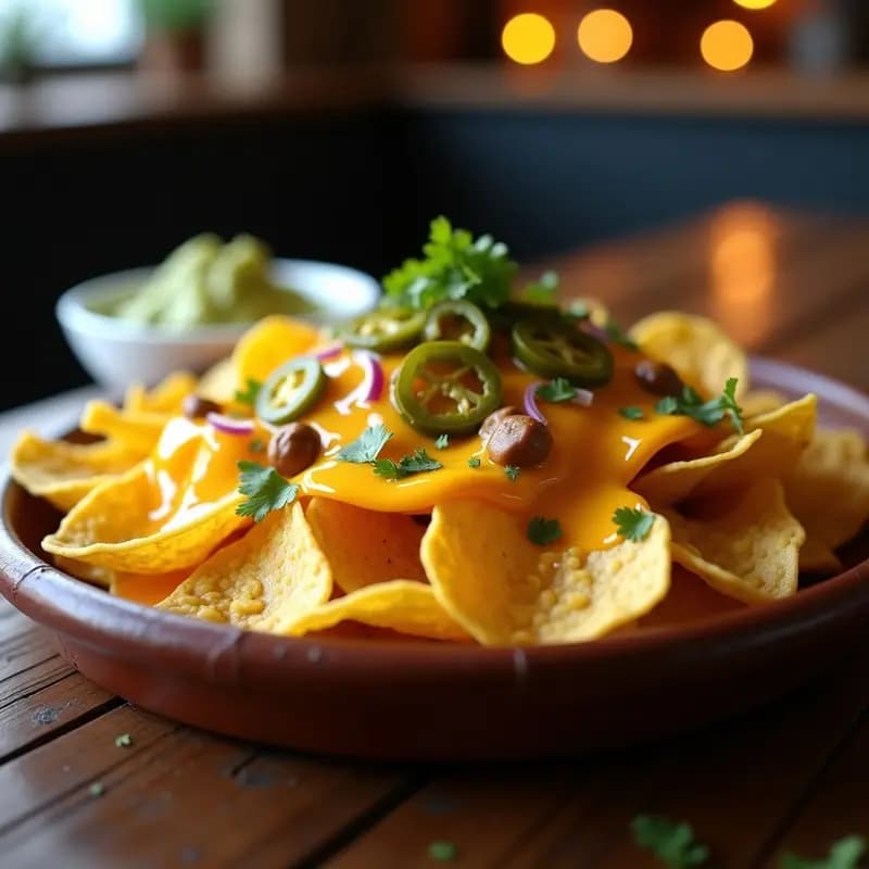 Nachos con Queso LIQUIDO, Guacamole, Jalapeños y Pull Apart Cheese: El Aperitivo que Todos Piden