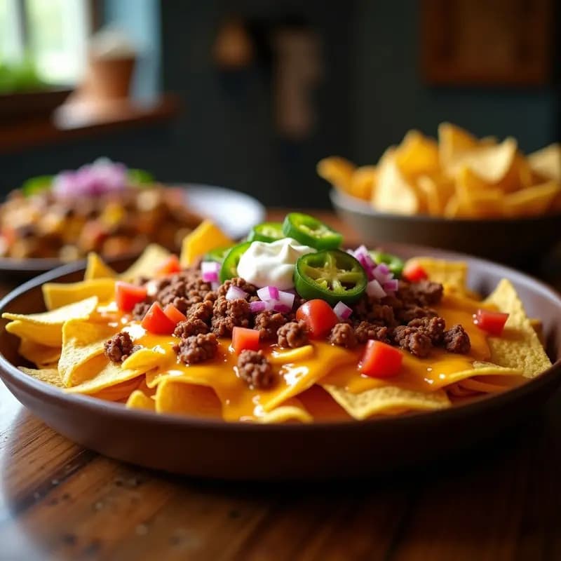 Nachos Volcano con Queso Líquido de 4 Tipos y Toppings de Taco Bell: Receta para Fiestas