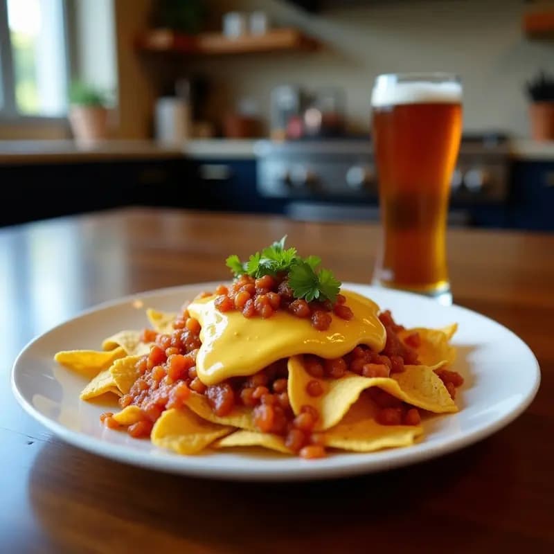 Nachos Volcano con Queso Azul, Miel y Chorizo: El Picante que Enciende tu Vida