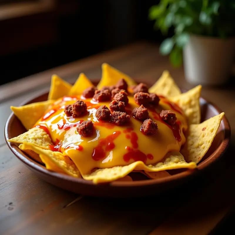 Nachos Volcano con Queso Cheddar Derretido y Chorizo Explosivo: Receta para Compartir (o no)