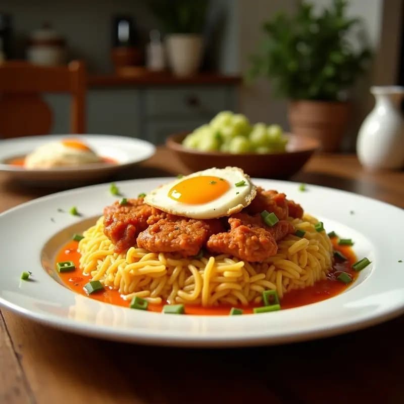 Nasi Goreng con Pollo y Huevo: Receta Indonesa con Toque Picante en 25 Minutos