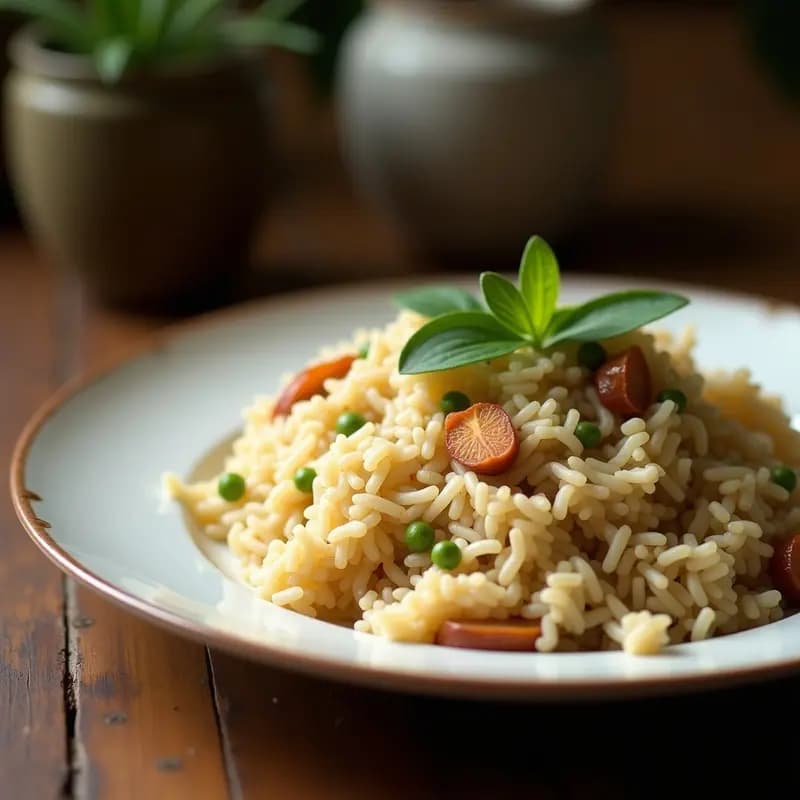 Nasi Ulam Malasio con Hierbas y Coco: Receta de Arroz Aromático y Saludable