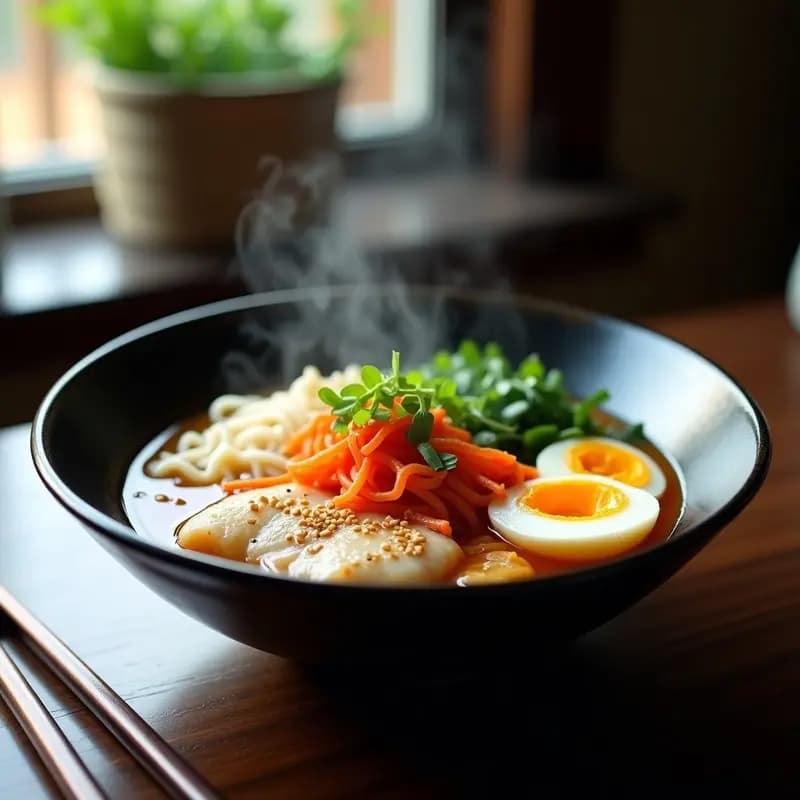 No-Kom Gukbap Coreano: Sopa de Fideos con Merluza y Kimchi en 25 Minutos