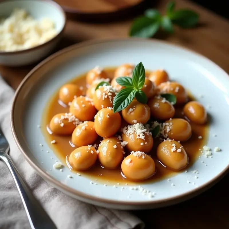 Ñoquis de Boniato y Harina de Almendra con Salsa de Nueces: Receta Argentina Sin Gluten
