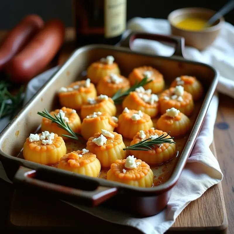 Ñoquis de Boniato y Queso de Cabra al Horno: Receta Argentina Sin Harina