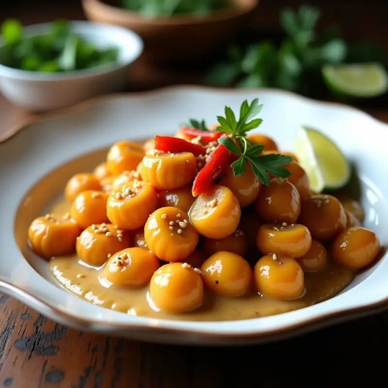Ñoquis de Boniato y Quinoa con Salsa de Cacahuete y Lima: Receta Peruana Sin Gluten