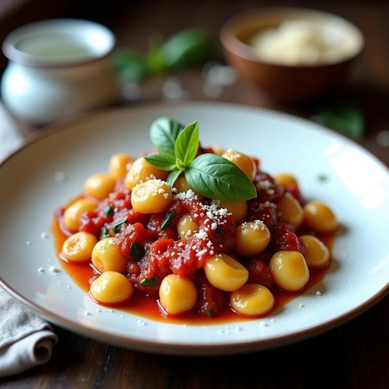 Ñoquis de Mandioca y Espinacas con Salsa de Tomate Seco: Receta Argentina Sin Gluten