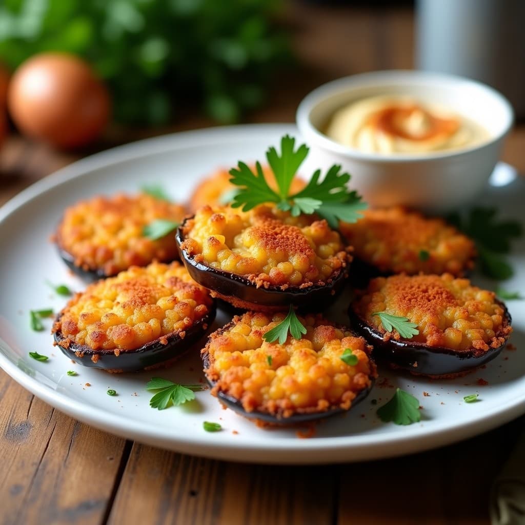 Nuggets de Berenjena con Costra de Almendras: Aperitivo Vegano y Crujiente en Airfryer
