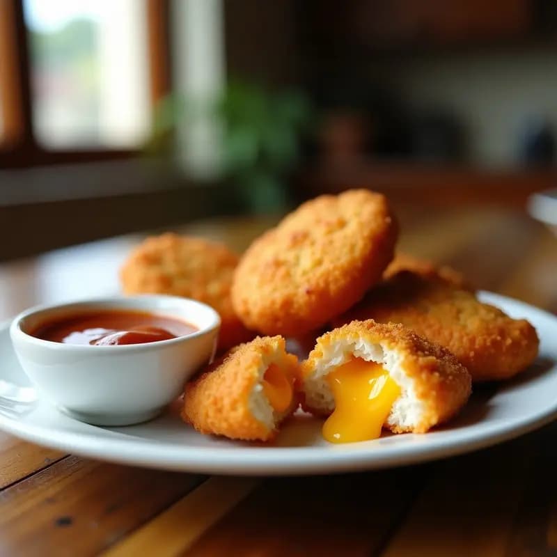 Nuggets Caseros Rellenos de Queso Fundido con Salsa BBQ: Receta en 30 Minutos para un Atracón