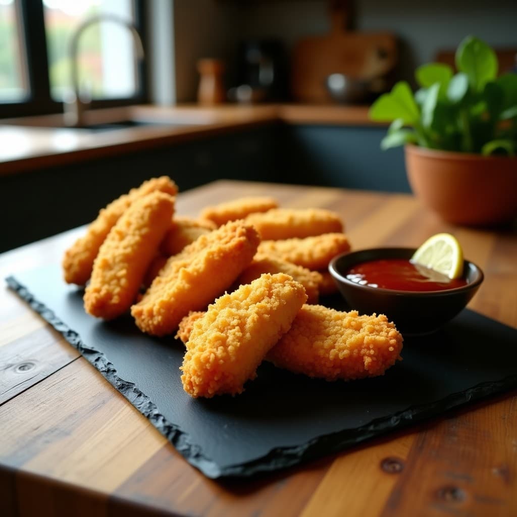 Breaded Chicken Tenders de Coliflor: Receta Vegana Crujiente en Airfryer