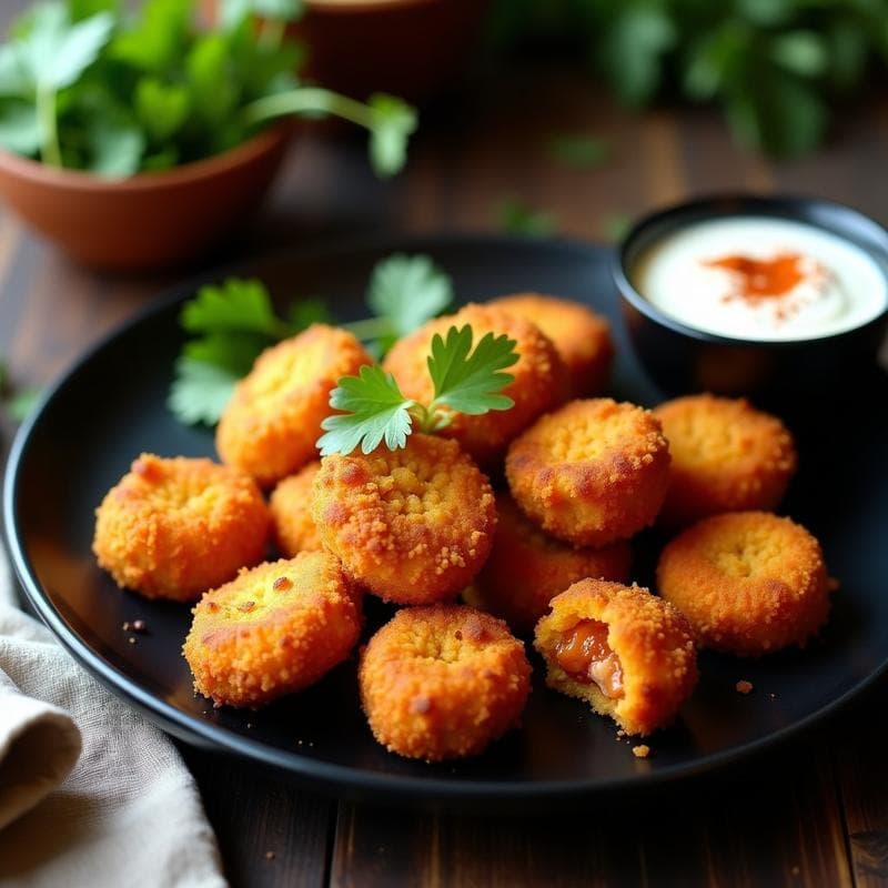 Nuggets de Jackfruit con Costra de Especias Berberé: Receta Etiopé Vegana en Airfryer