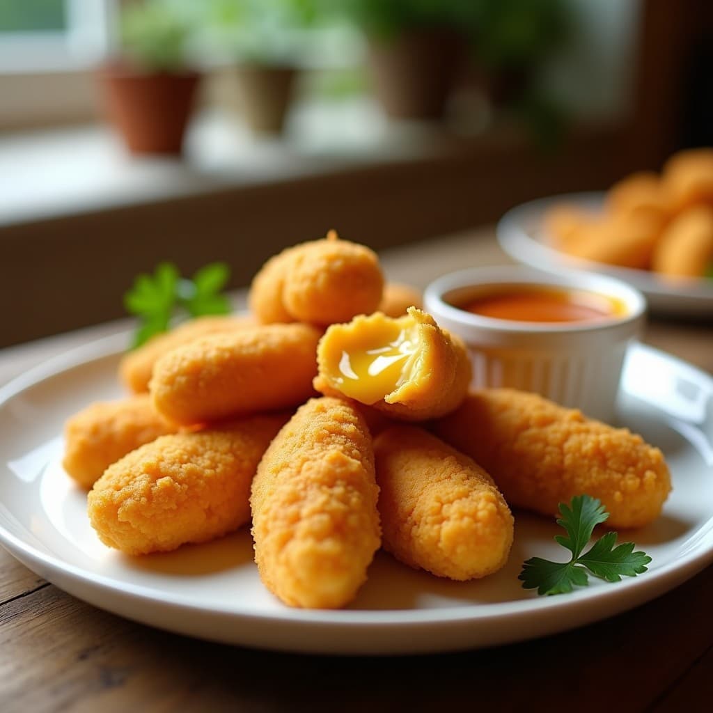 Nuggets de Jackfruit y Queso Cheddar Vegano: Receta Crujiente en Airfryer para Niños