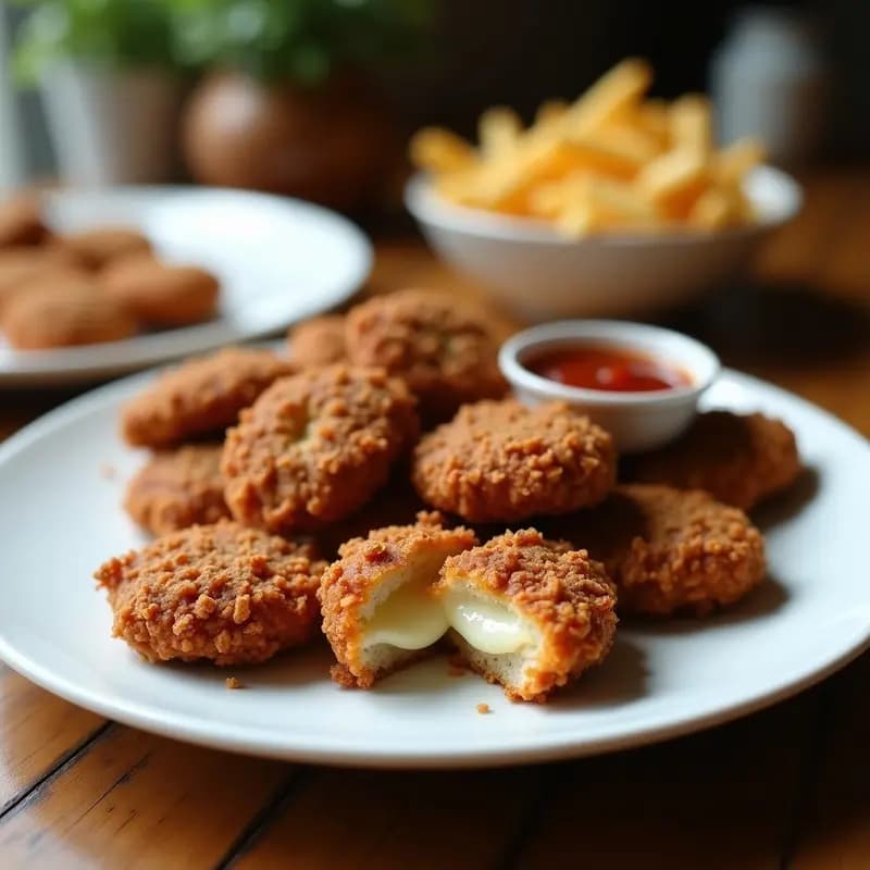 Nuggets de Pollo empanizados con Cereales de Desayuno: Receta para Niños en Airfryer