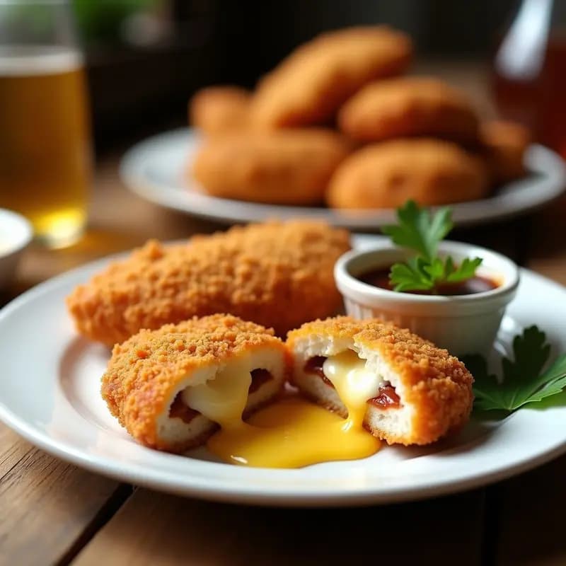 Nuggets de Pollo Rellenos de Queso Mozzarella y Bacon: Receta Explosiva para Niños y Adultos