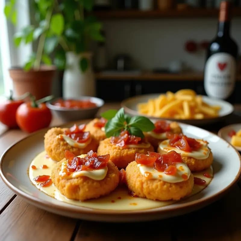 Nuggets de Pollo Rellenos de Queso Mozzarella y Jamón York: El Snack Más Adictivo del Año