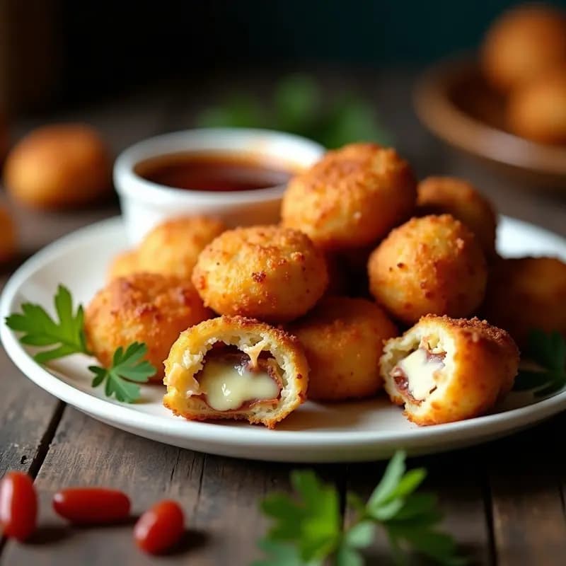 Nuggets de Queso Azul y Bacon Fritos: Receta Crujiente para Atracón en 20 Minutos