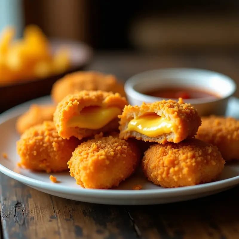 Nuggets de Queso Cheddar rebozados en Doritos: Receta para Amantes del Queso